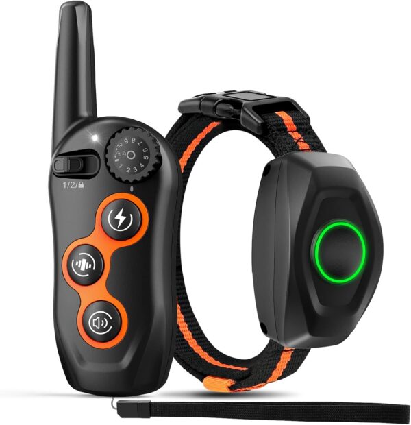 Dog Training Collar, IPX7 Waterproof Dog Training Collar with Remote Range