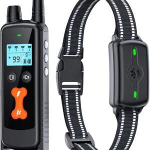 Dog Training Collar, Dog Shock Collar with Remote Control, Electric Shock