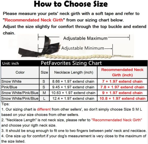 diamond dog collar chart